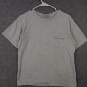 Virginia Beach Fishing Pier Shirt Mens Medium Gray Pocket Graphic Shut Up & Fish